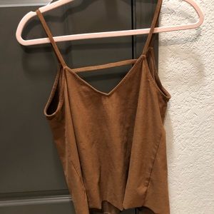 Express suede tank